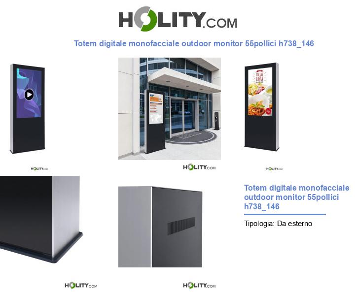 Totem digitale monofacciale outdoor monitor 55pollici h738_146