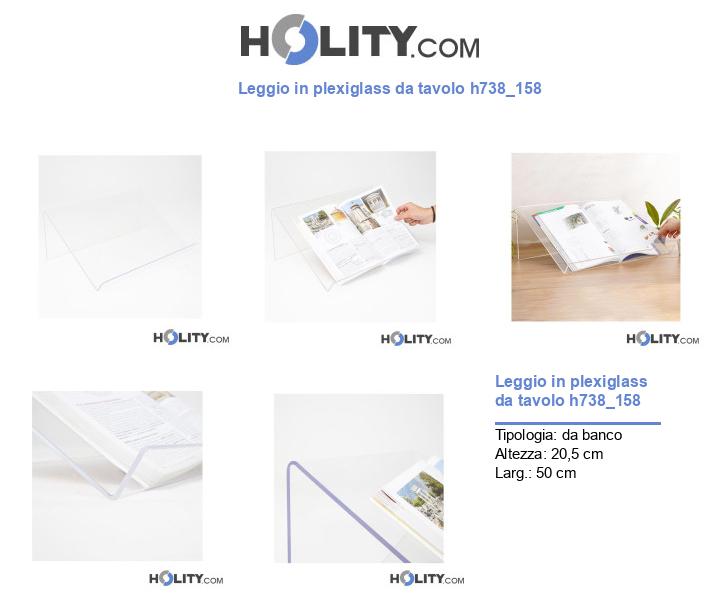 Leggio in plexiglass da tavolo h738_158