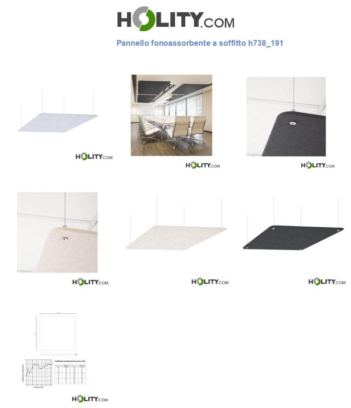 Pannello fonoassorbente a soffitto h738_191
