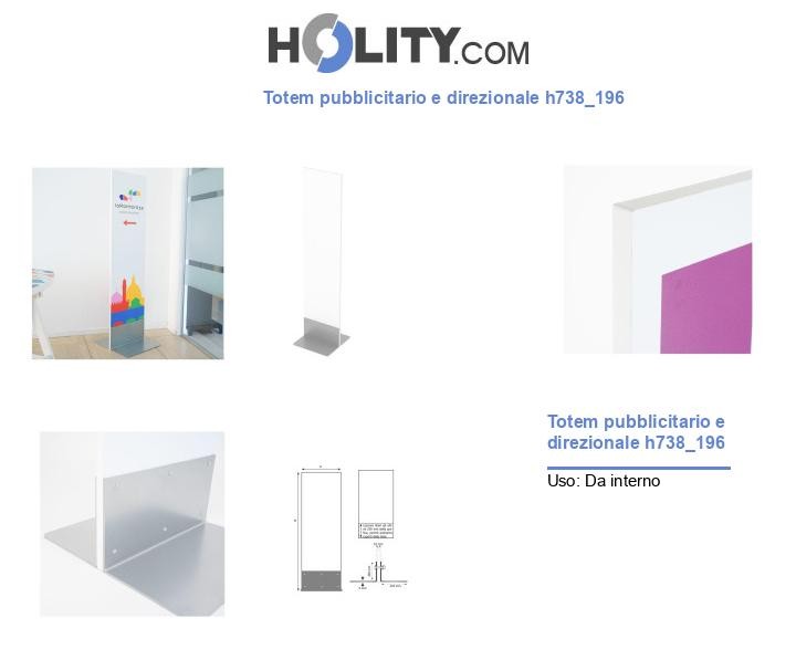 Totem pubblicitario e direzionale h738_196