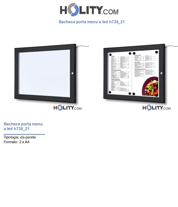 Bacheca porta menu a led h738_21
