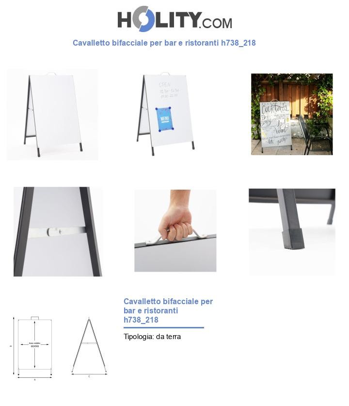 Cavalletto bifacciale per bar e ristoranti h738_218
