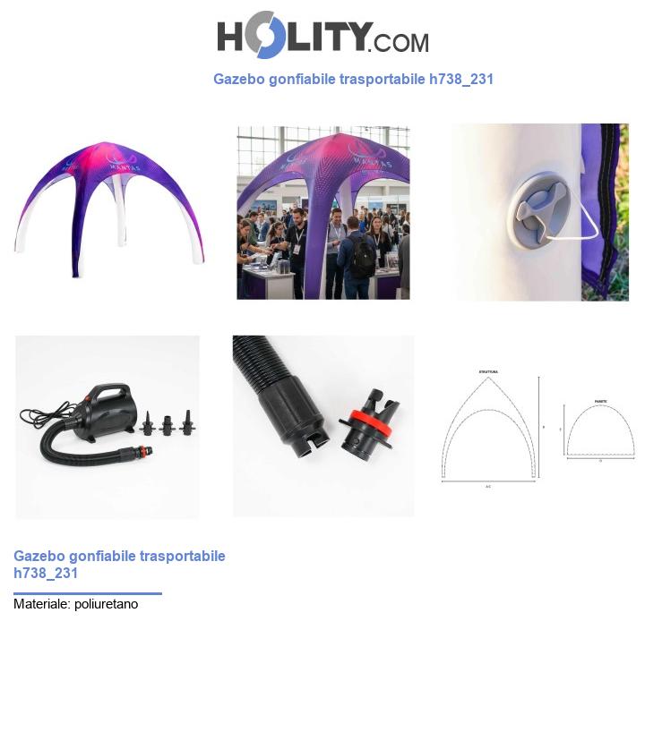 Gazebo gonfiabile trasportabile h738_231