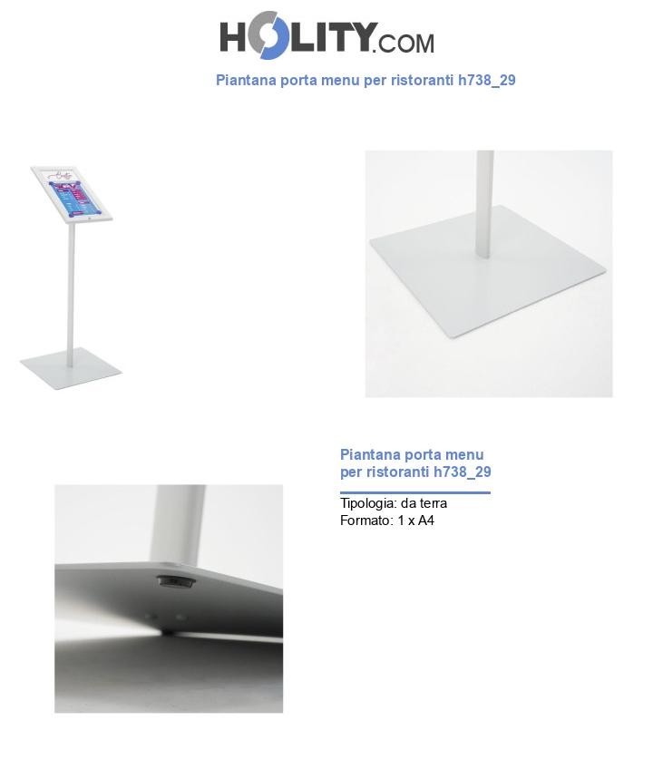Piantana porta menu per ristoranti h738_29