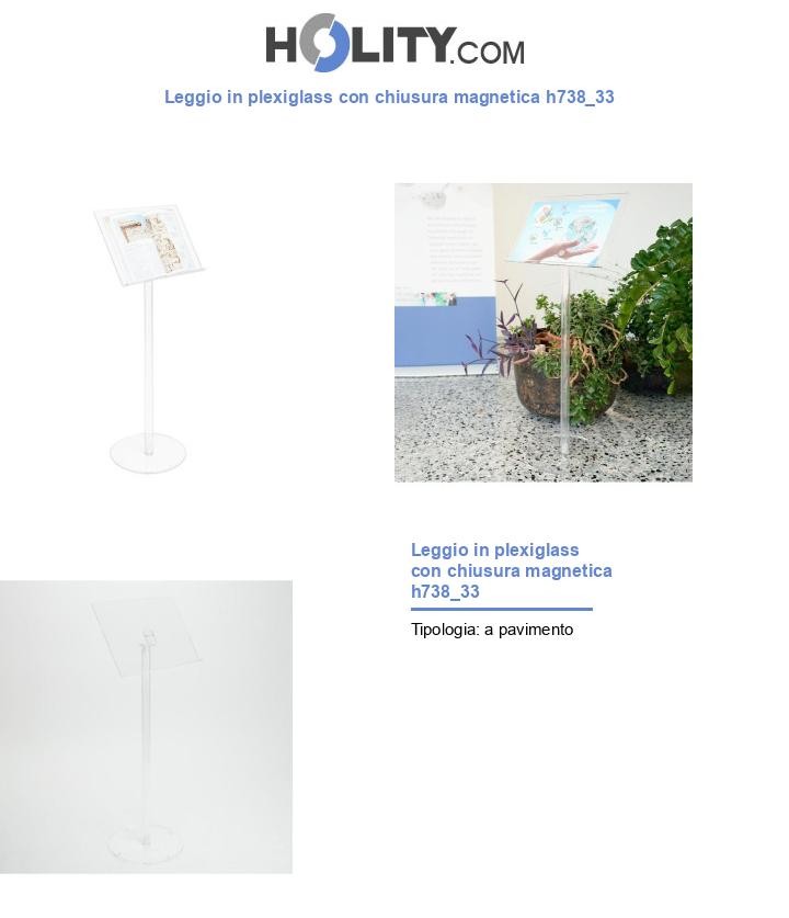 Leggio in plexiglass con chiusura magnetica h738_33