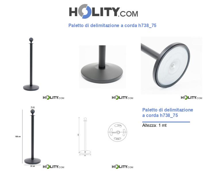 Paletto di delimitazione a corda h738_75
