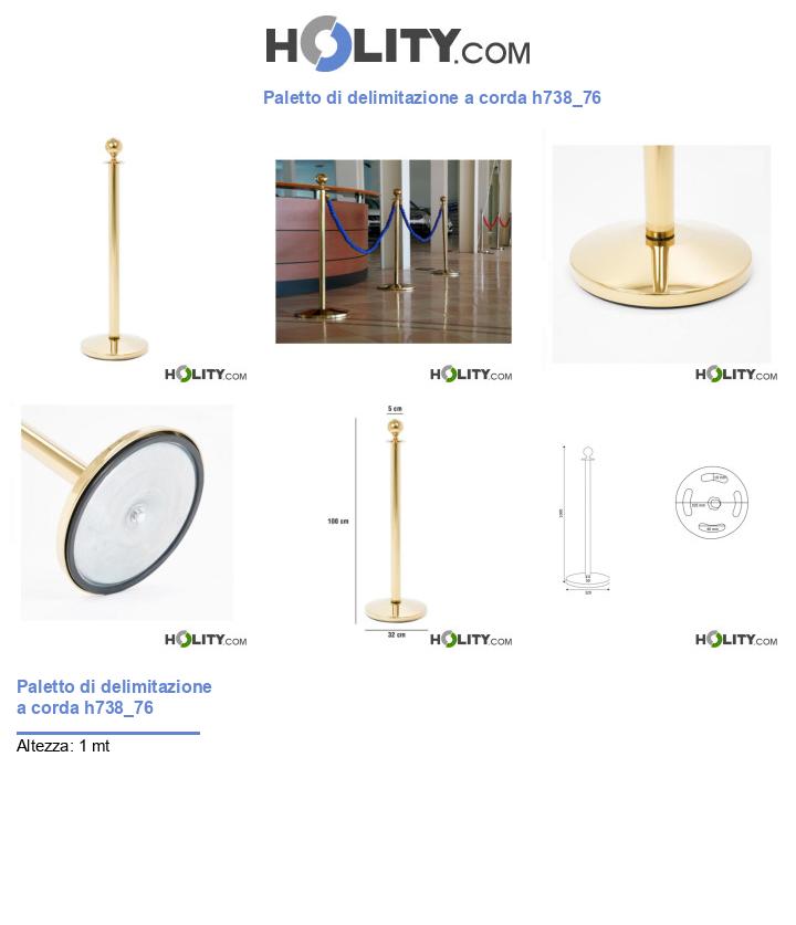 Paletto di delimitazione a corda h738_76
