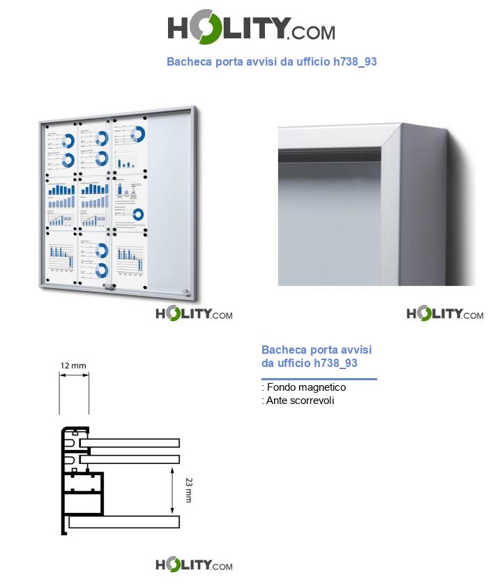 Bacheca porta avvisi da ufficio h738_93