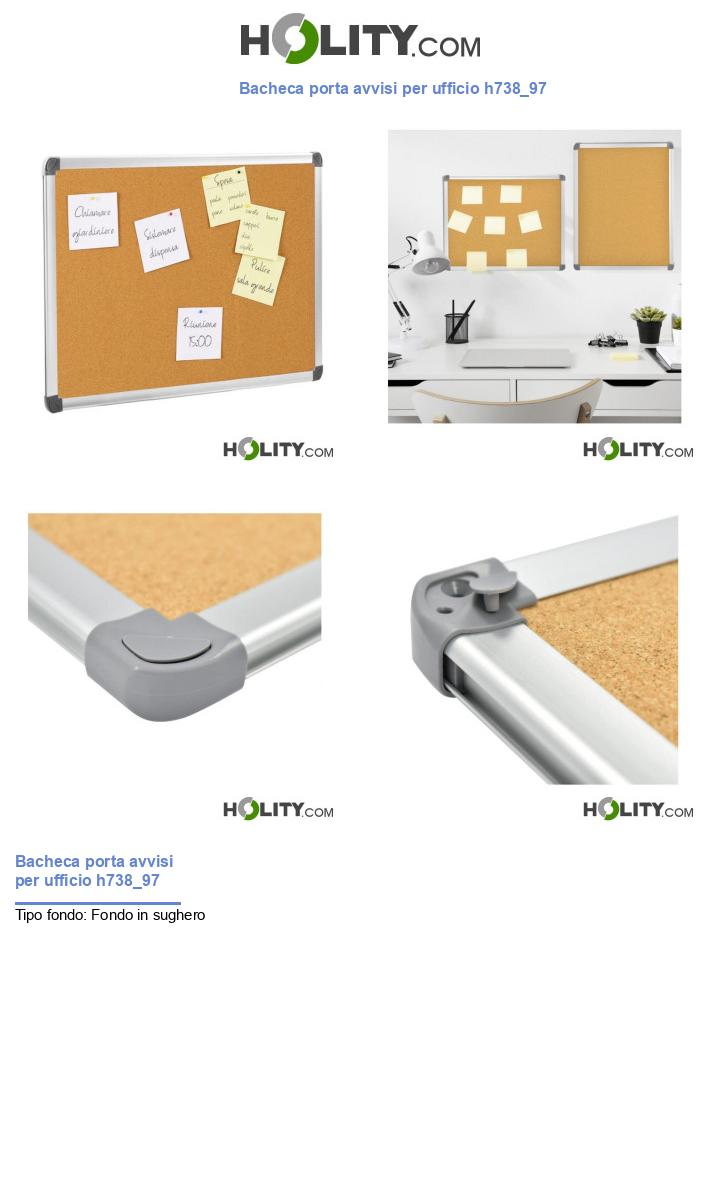 Bacheca porta avvisi per ufficio h738_97