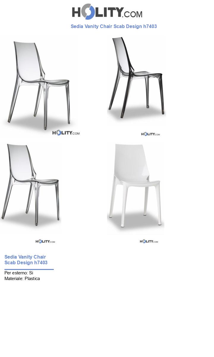 Sedia Vanity Chair Scab Design h7403