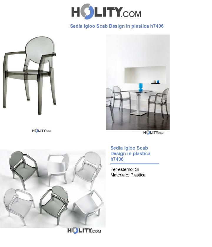Sedia Igloo Scab Design in plastica h7406