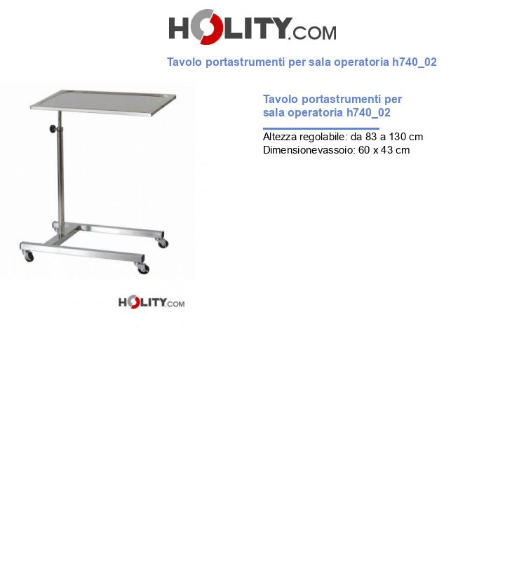 Tavolo portastrumenti per sala operatoria h740_02