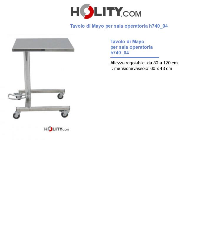 Tavolo di Mayo per sala operatoria h740_04