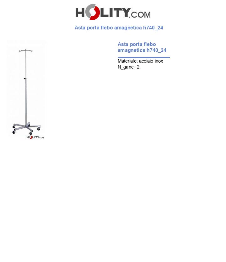 Asta porta flebo amagnetica h740_24