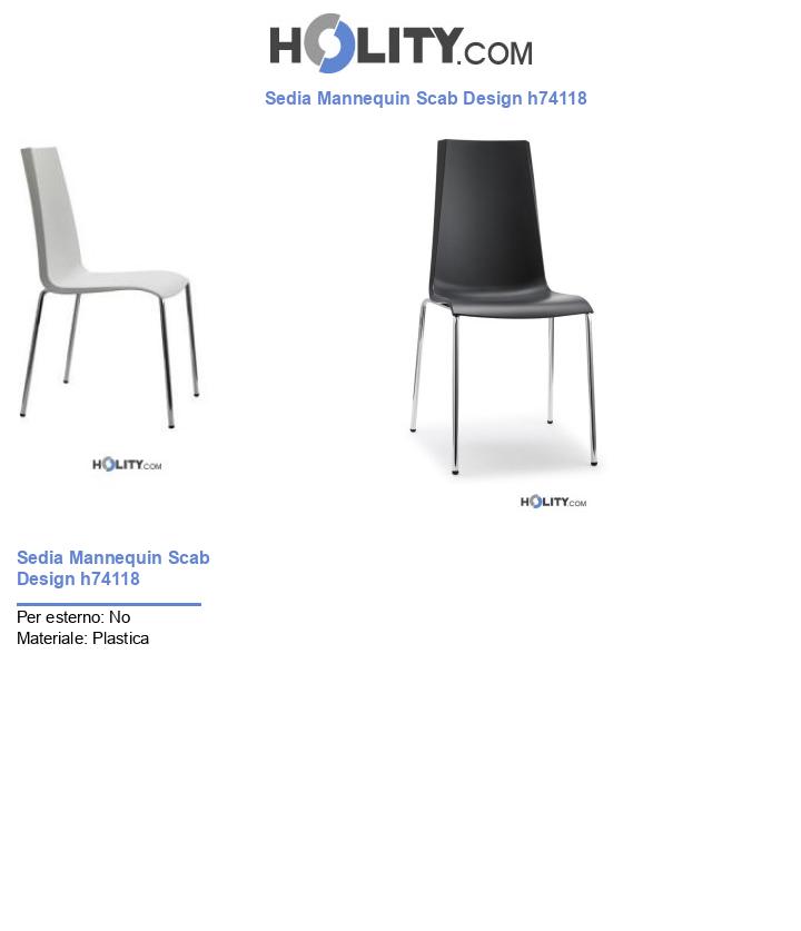 Sedia Mannequin Scab Design h74118