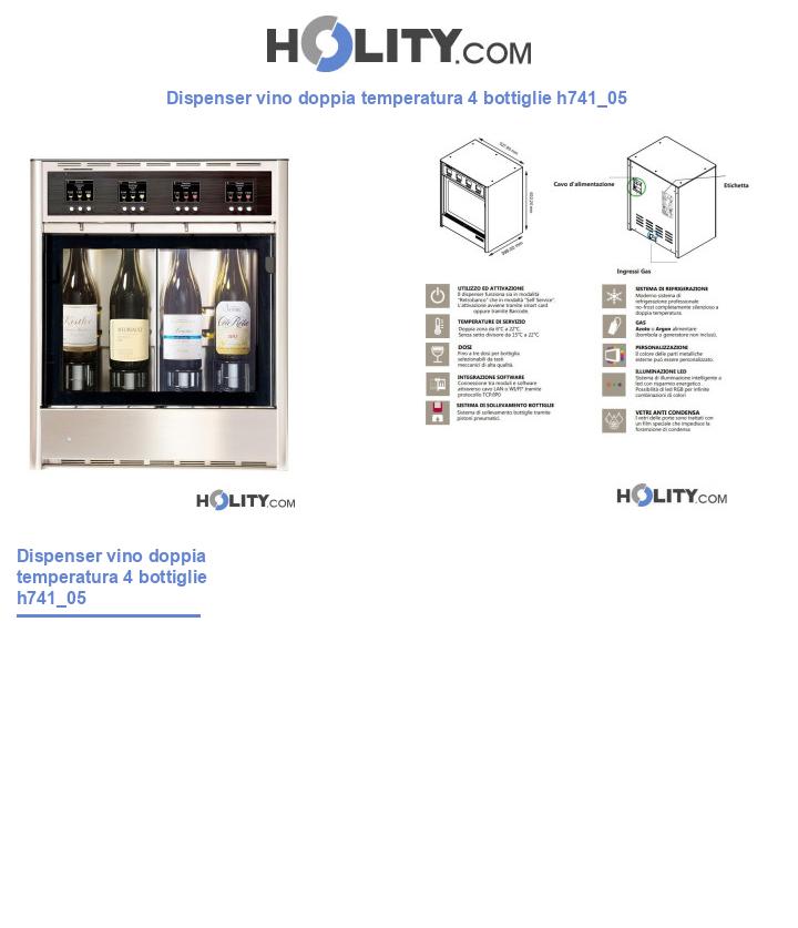 Dispenser vino doppia temperatura 4 bottiglie h741_05