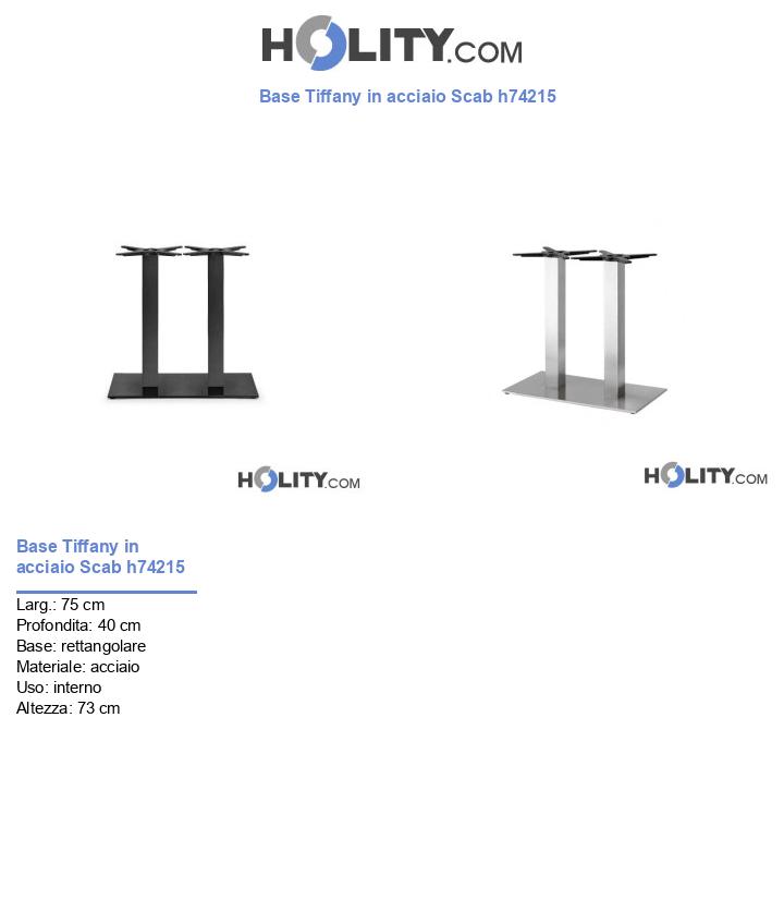 Base in acciaio h74215