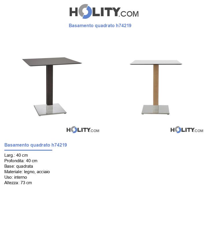 Basamento quadrato h74219