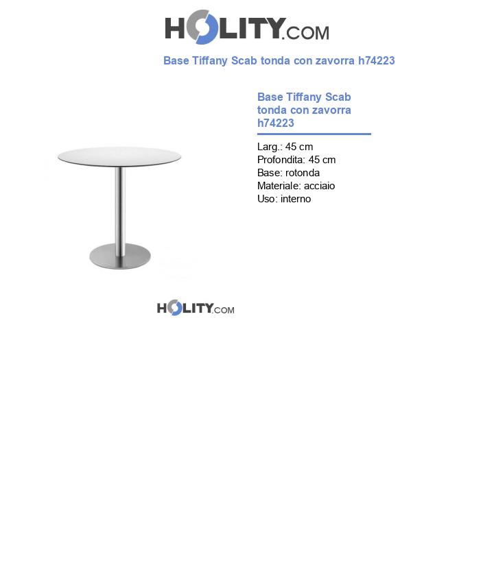 Base tonda con zavorra h74223