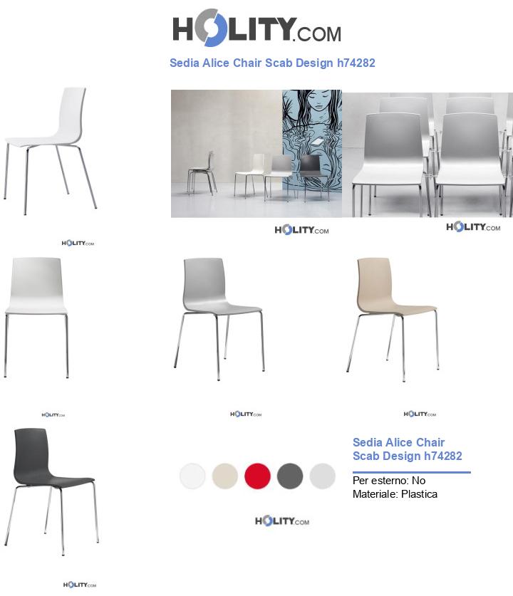 Sedia Alice Chair Scab Design h74282