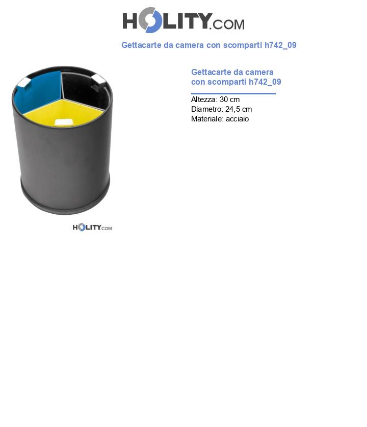 Gettacarte da camera con scomparti h742_09