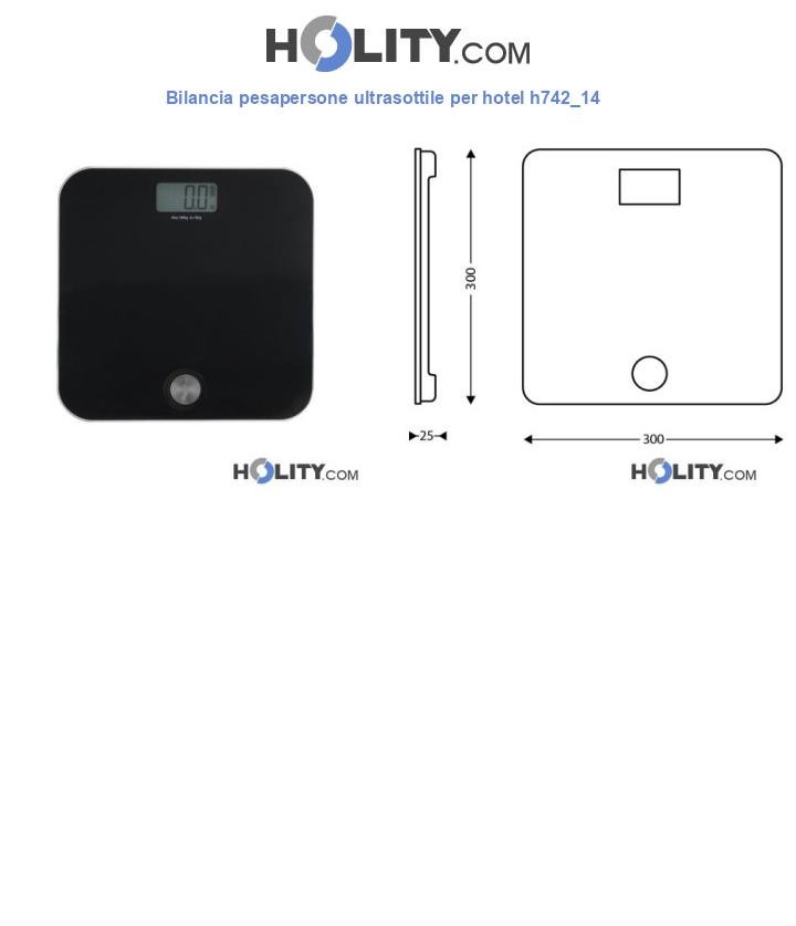 Bilancia pesapersone ultrasottile per hotel h742_14