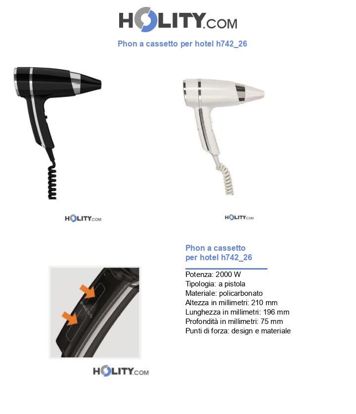 Phon a cassetto per hotel h742_26