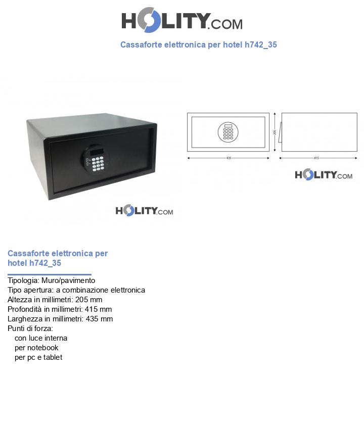 Cassaforte elettronica per hotel h742_35