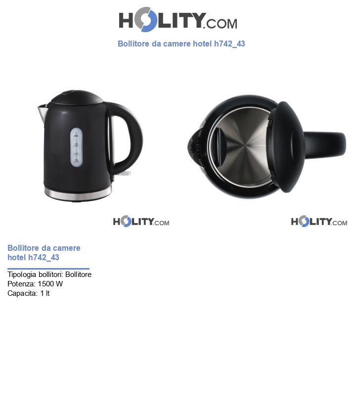 Bollitore da camere hotel h742_43