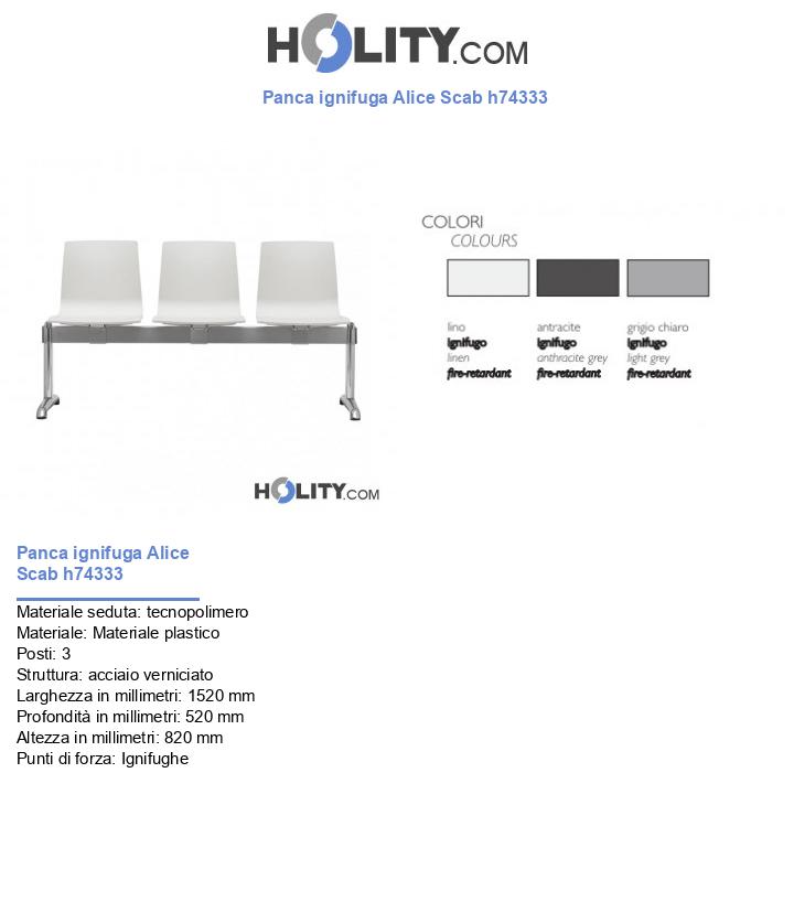 Panca ignifuga Alice Scab h74333