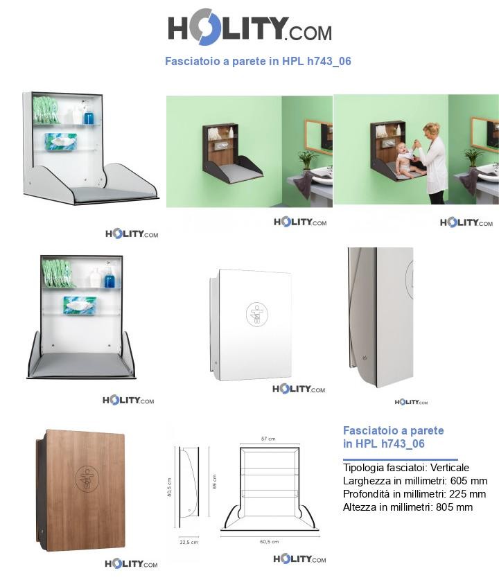 Fasciatoio a parete in HPL h743_06