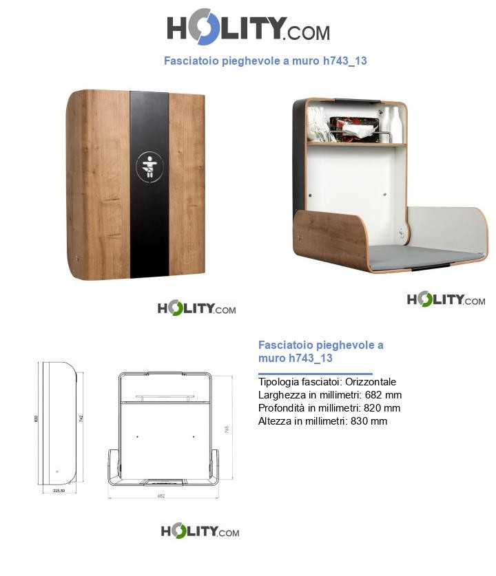 Fasciatoio pieghevole a muro h743_13