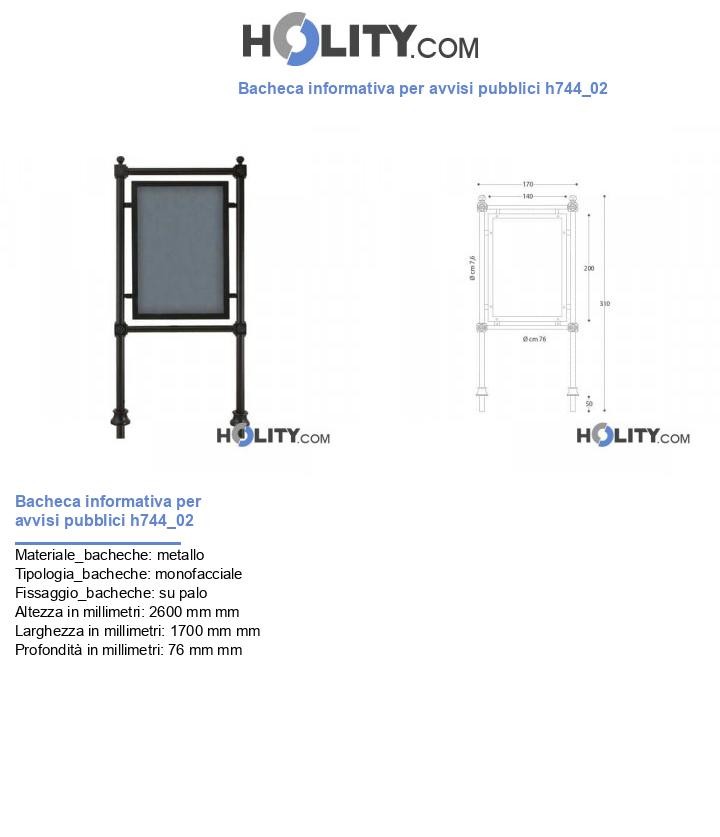 Bacheca informativa per avvisi pubblici h744_02