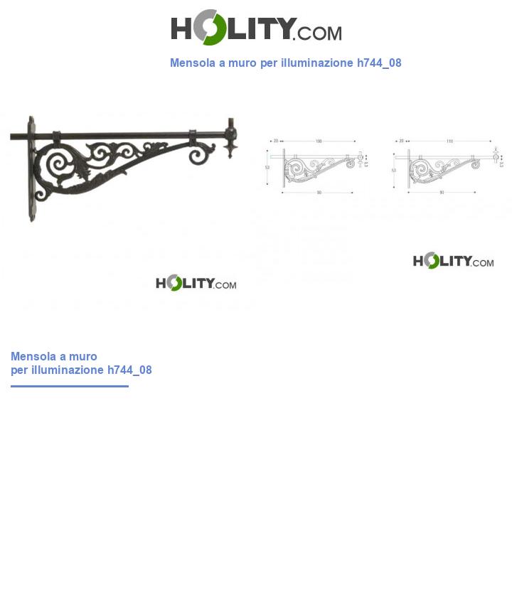 Mensola a muro per illuminazione h744_08