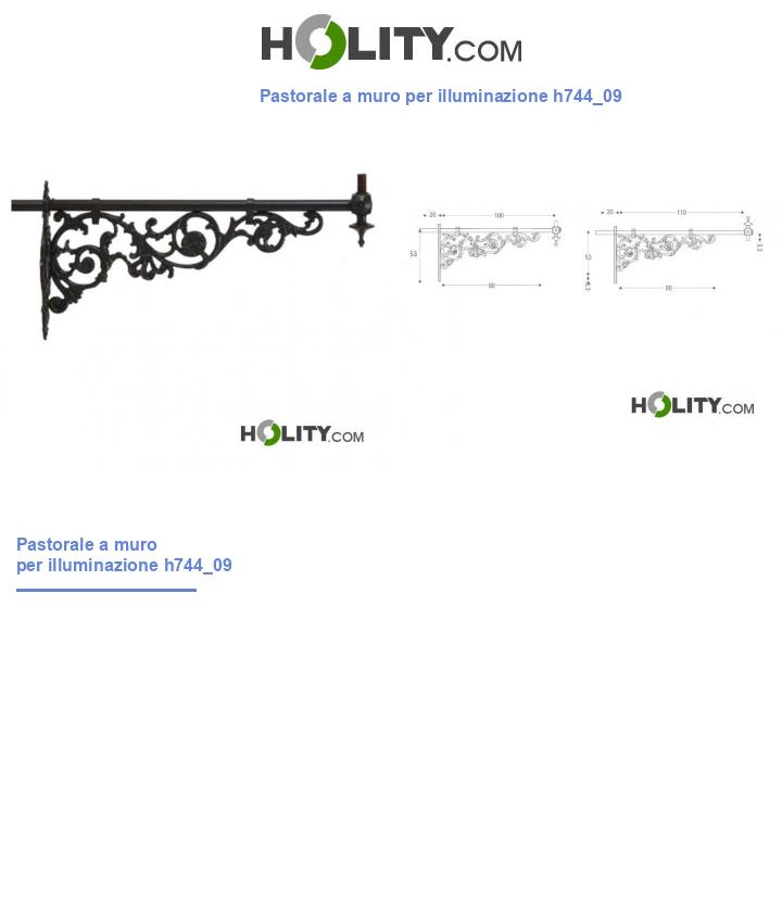 Pastorale a muro per illuminazione h744_09