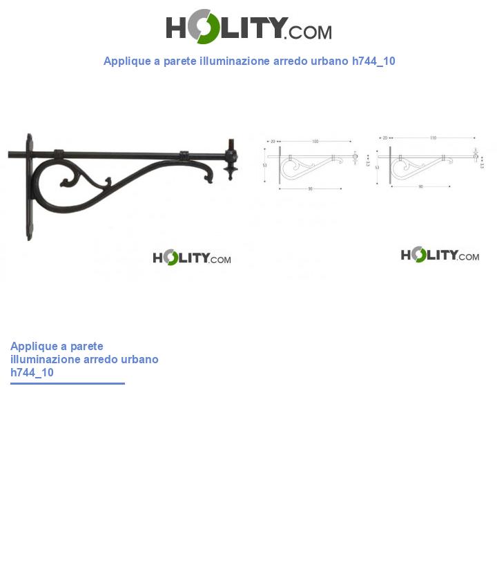Applique a parete illuminazione arredo urbano h744_10