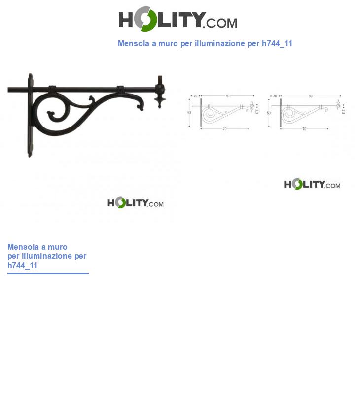 Mensola a muro per illuminazione per h744_11