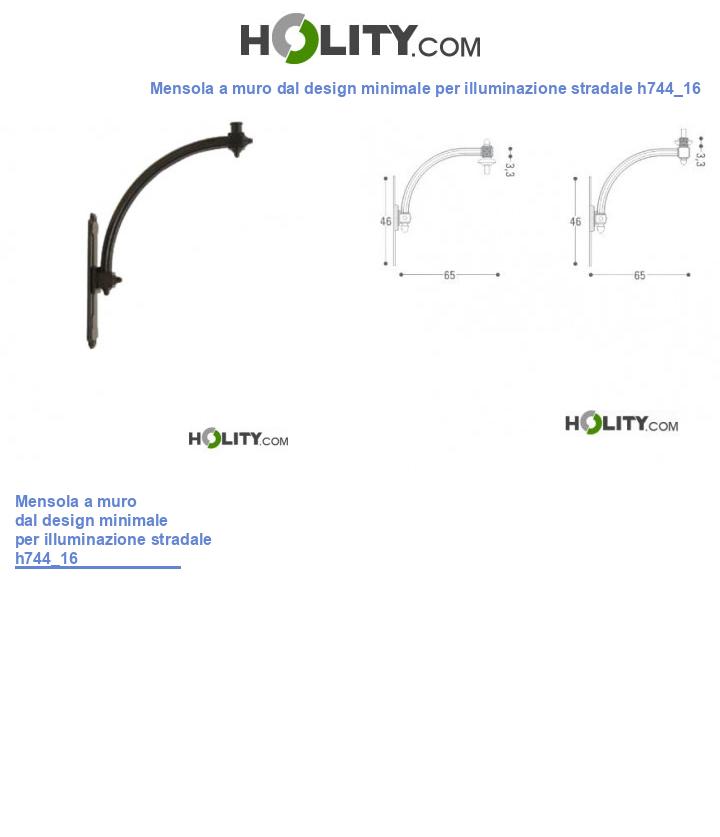 Mensola a muro dal design minimale per illuminazione stradale h744_16