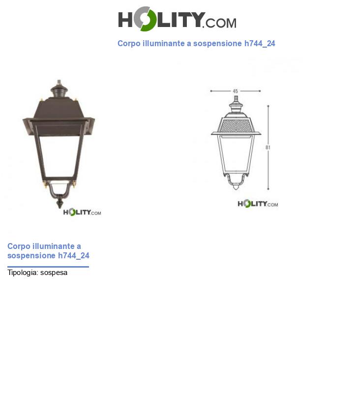 Corpo illuminante a sospensione h744_24