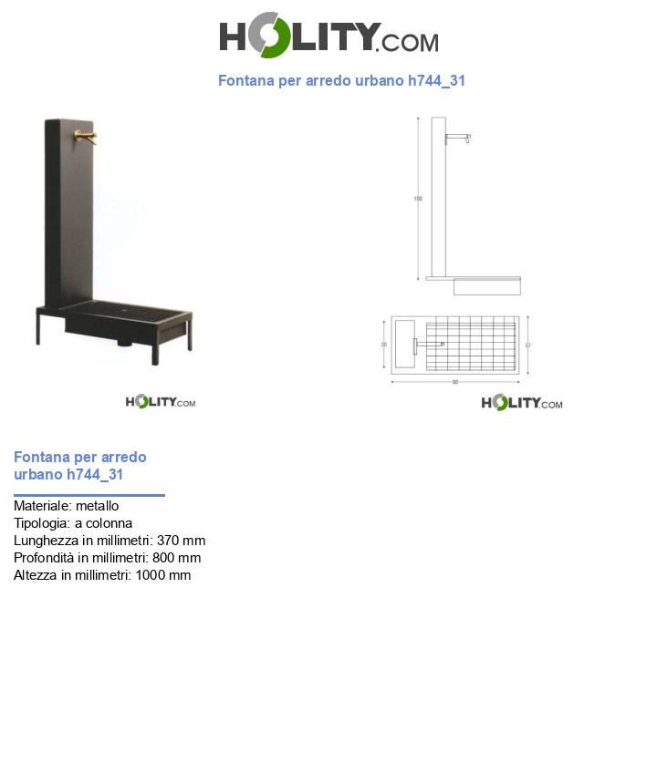 Fontana per arredo urbano h744_31
