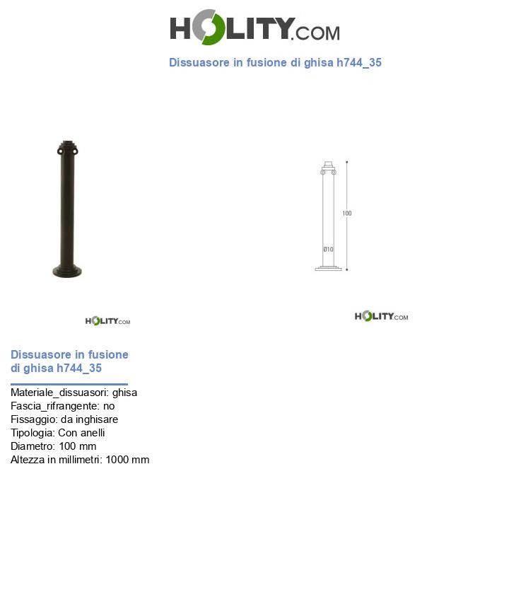Dissuasore in fusione di ghisa h744_35