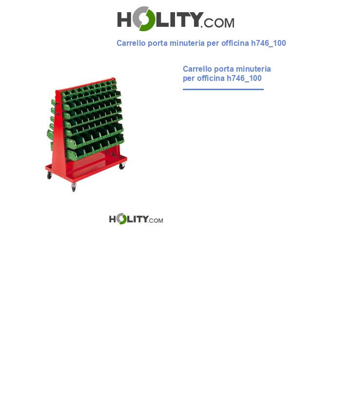 Carrello porta minuteria per officina h746_100