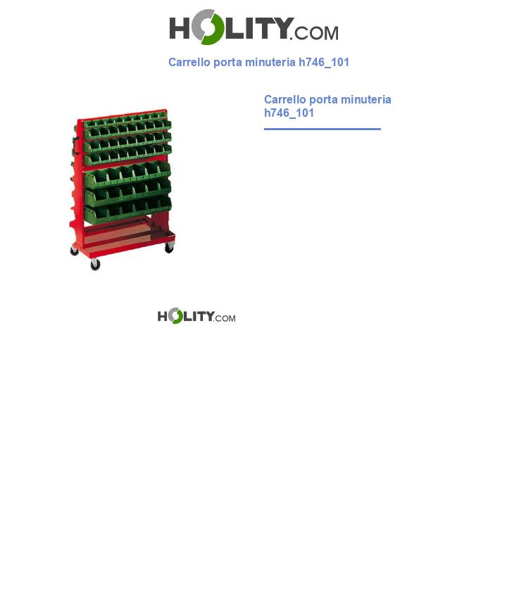 Carrello porta minuteria h746_101