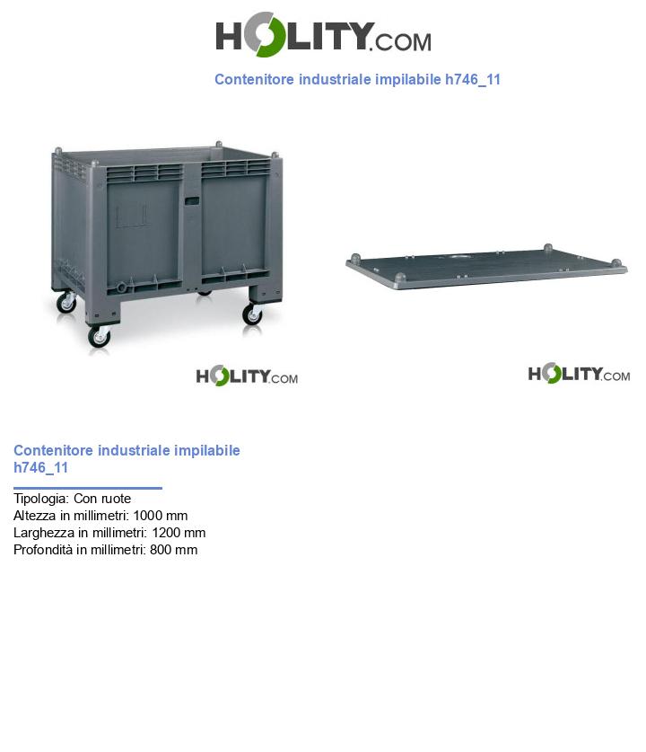 Contenitore industriale impilabile h746_11