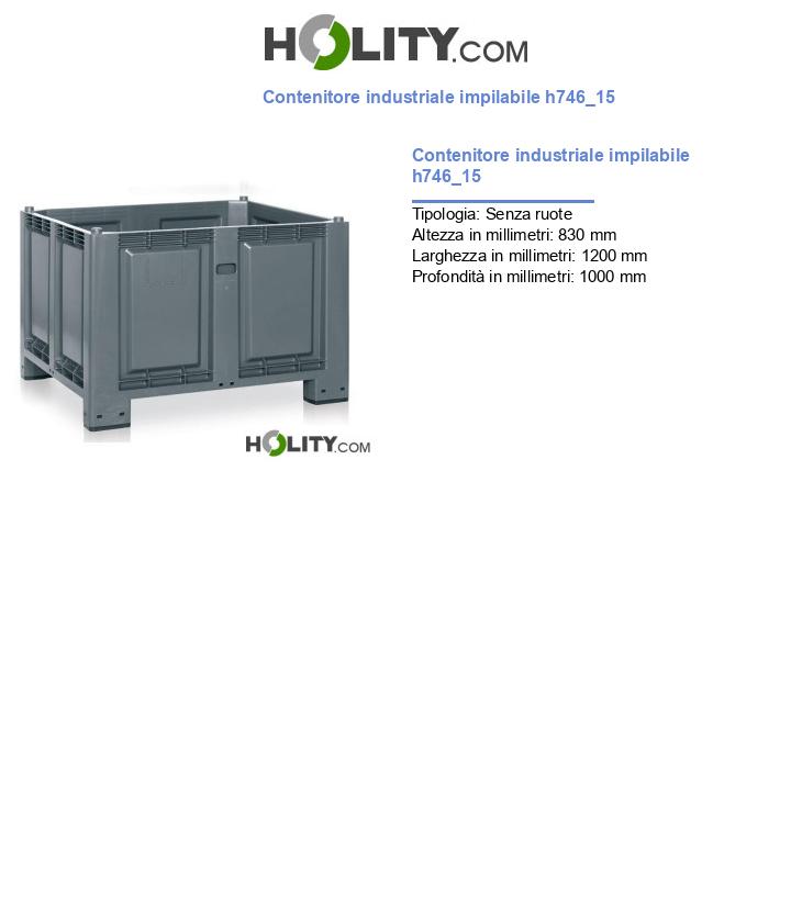 Contenitore industriale impilabile h746_15
