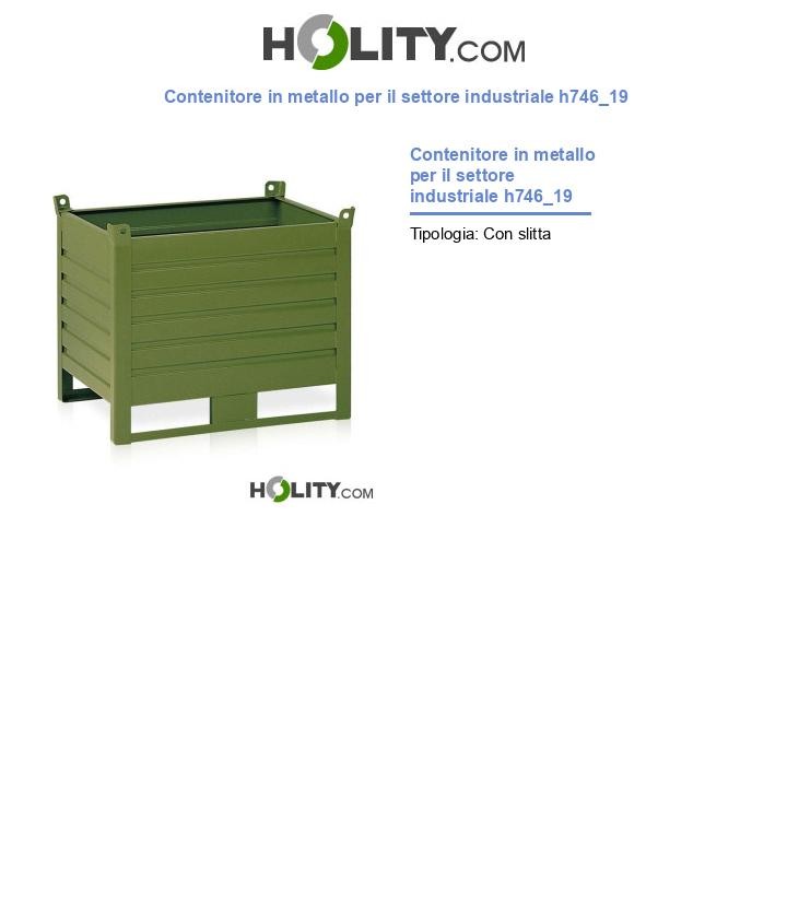 Contenitore in metallo per il settore industriale h746_19