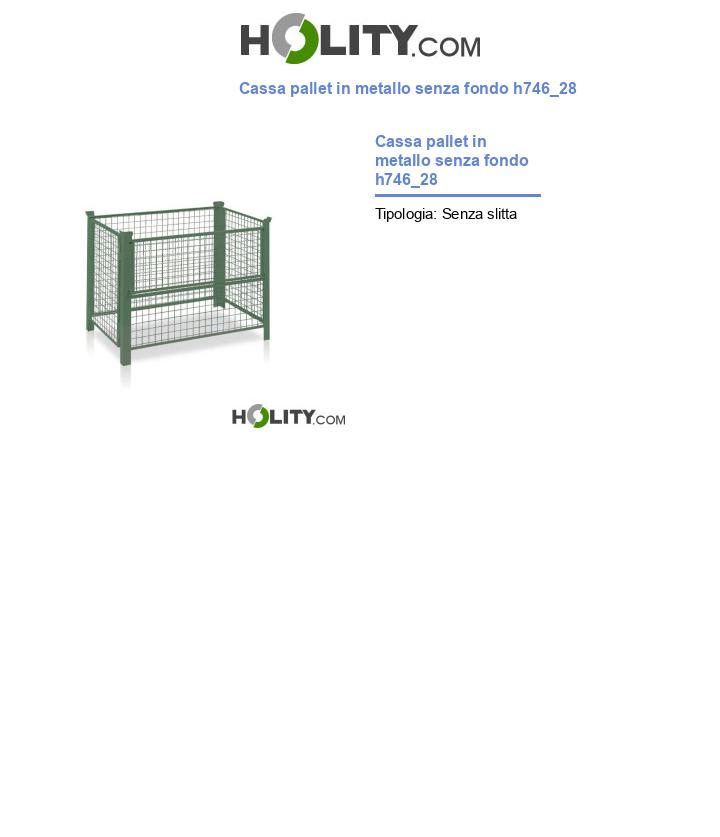 Cassa pallet in metallo senza fondo h746_28
