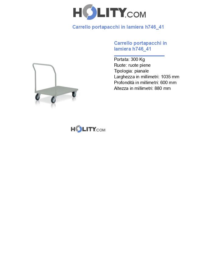 Carrello portapacchi in lamiera h746_41