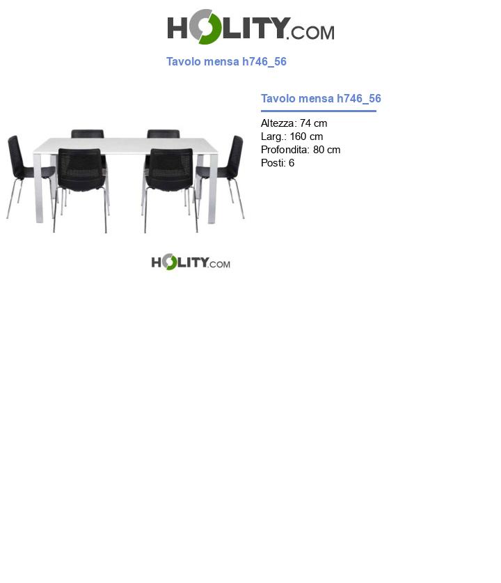 Tavolo mensa h746_56