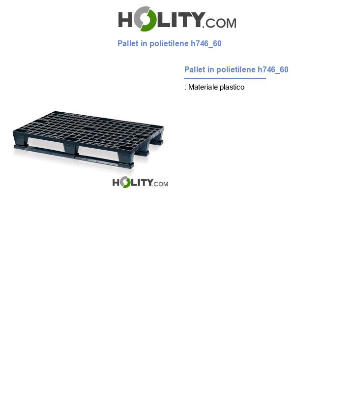 Pallet in polietilene h746_60
